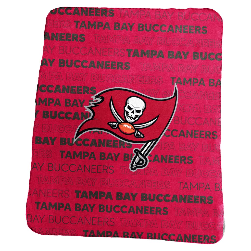 NFL Tampa Bay Buccaneers Logo Brands 50" x 60" Classic Fleece Blanket - Red