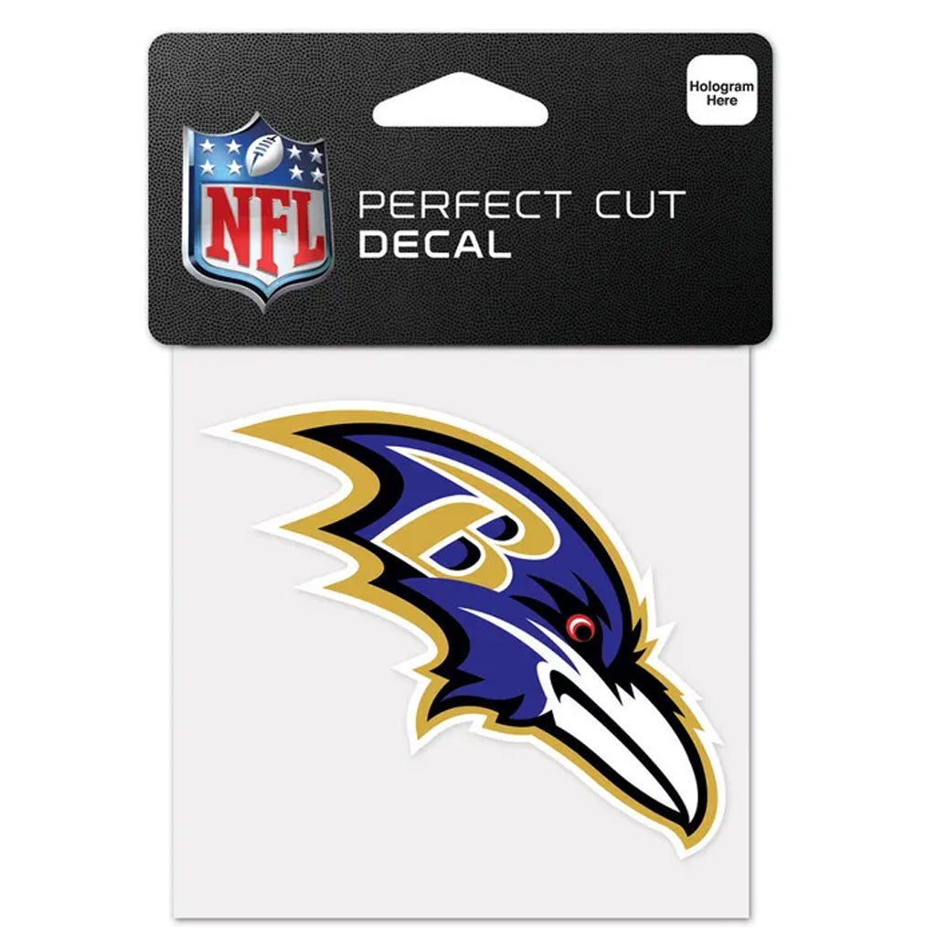 NFL Baltimore Ravens WinCraft Primary 4x4 Perfect Cut Decal