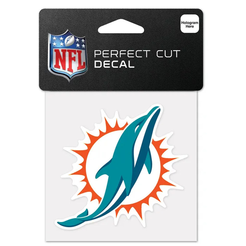 NFL Miami Dolphins WinCraft Primary 4x4 Perfect Cut Decal
