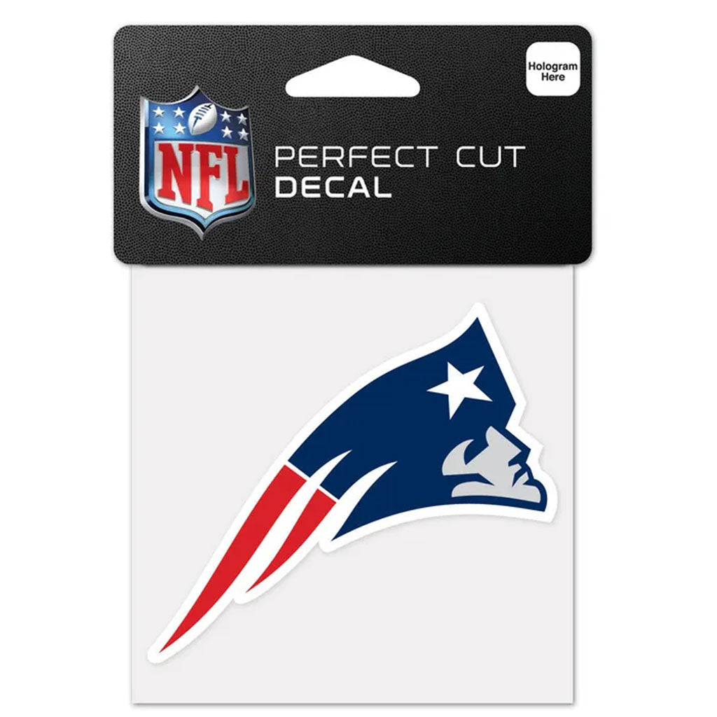NFL New England Patriots WinCraft Primary 4x4 Perfect Cut Decal