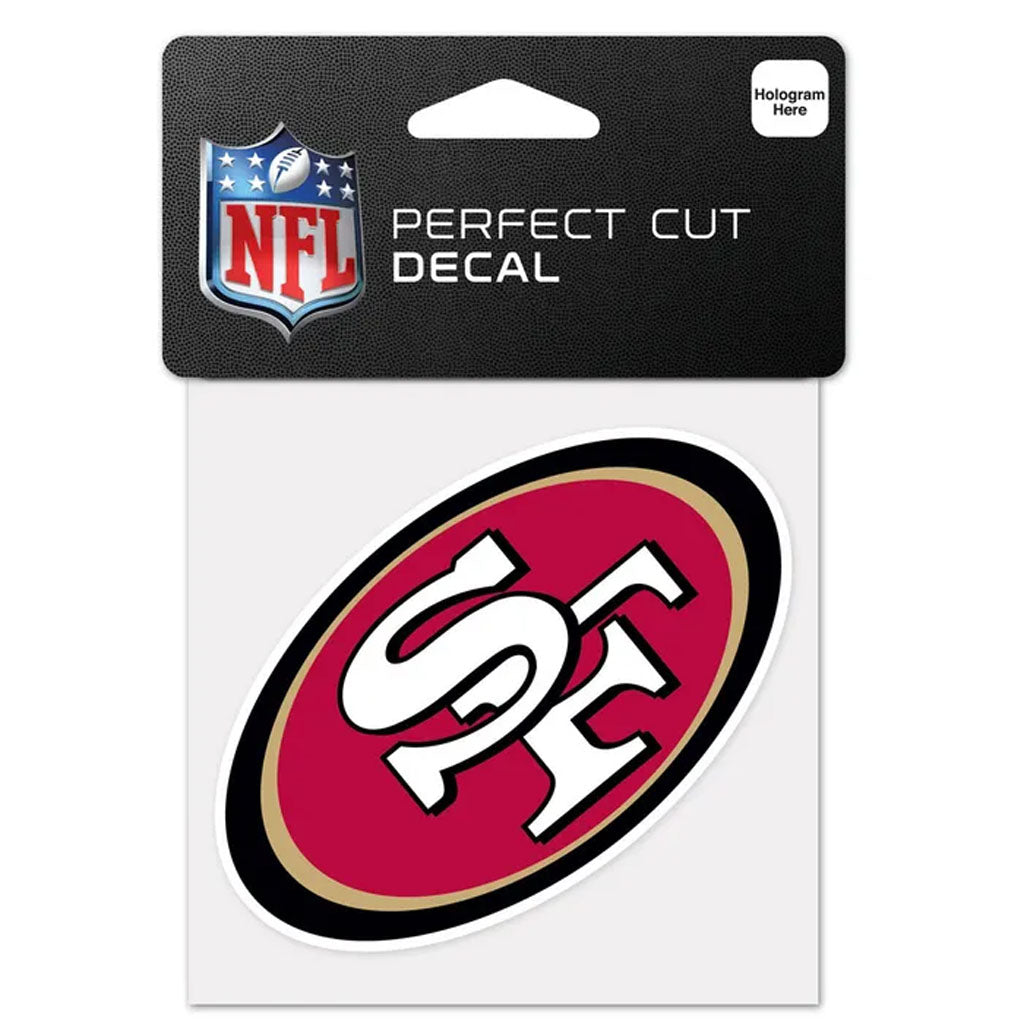 NFL San Francisco 49ers WinCraft Primary 4x4 Perfect Cut Decal