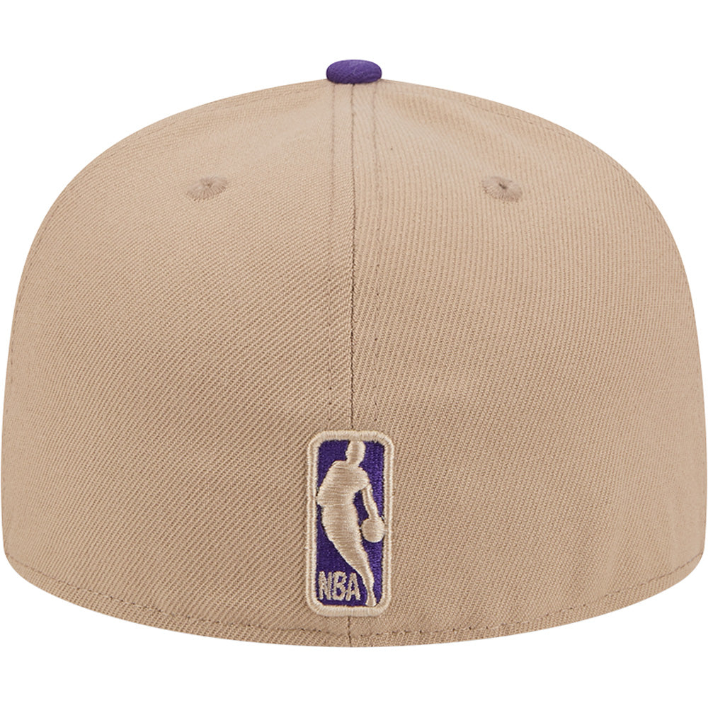 NBA Los Angeles Lakers New Era Camel 59FIFTY Fitted Hat