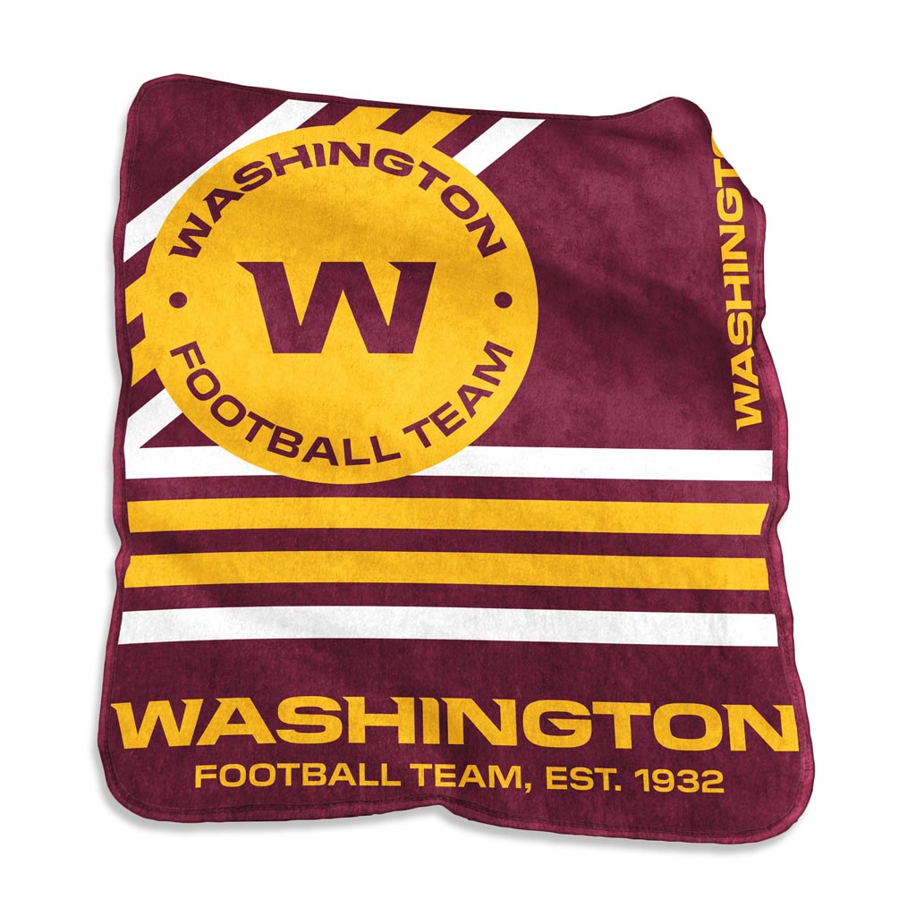 NFL Washington Commanders Logo Brands 50" x 60" Raschel Blanket - Maroon