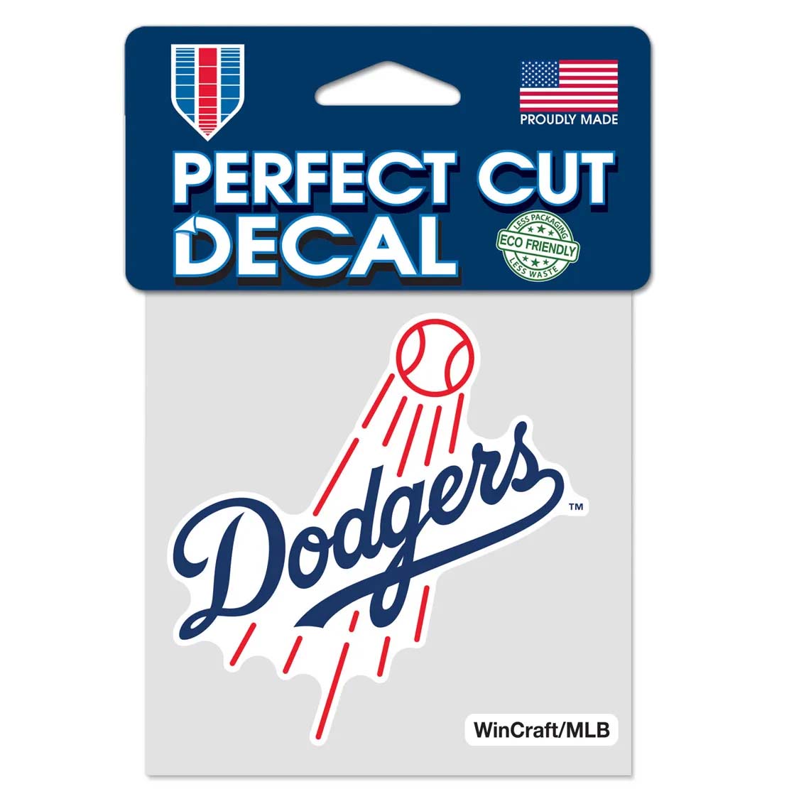 MLB Los Angeles Dodgers Wincraft Script 4x4 Decal