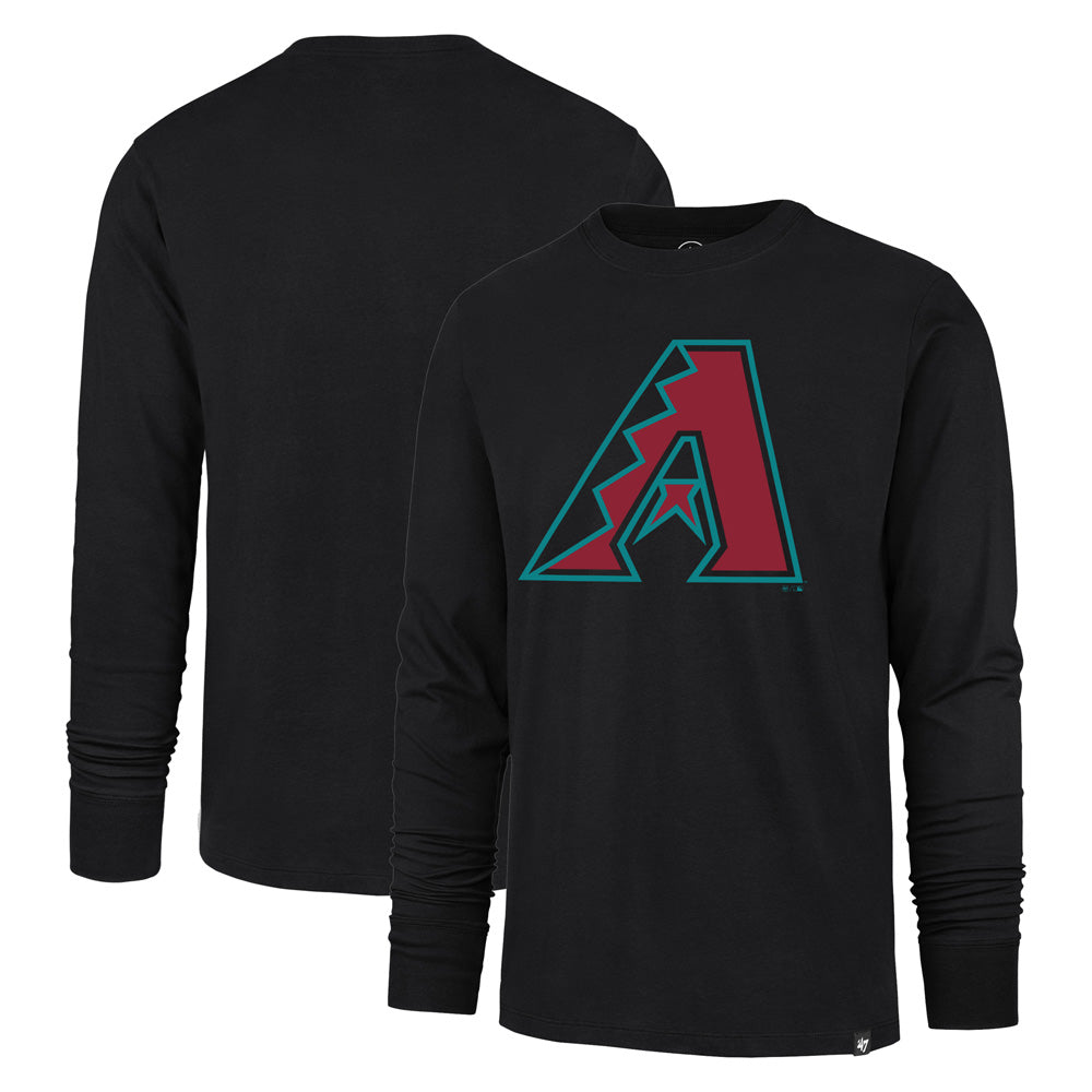 MLB Arizona Diamondbacks '47 Imprint Franklin Long Sleeve T-Shirt - Black