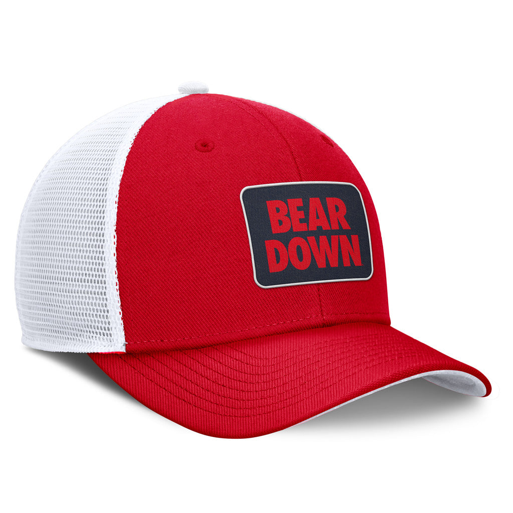 NCAA Arizona Wildcats Nike Bear Down Patch Trucker Adjustable Hat - Red