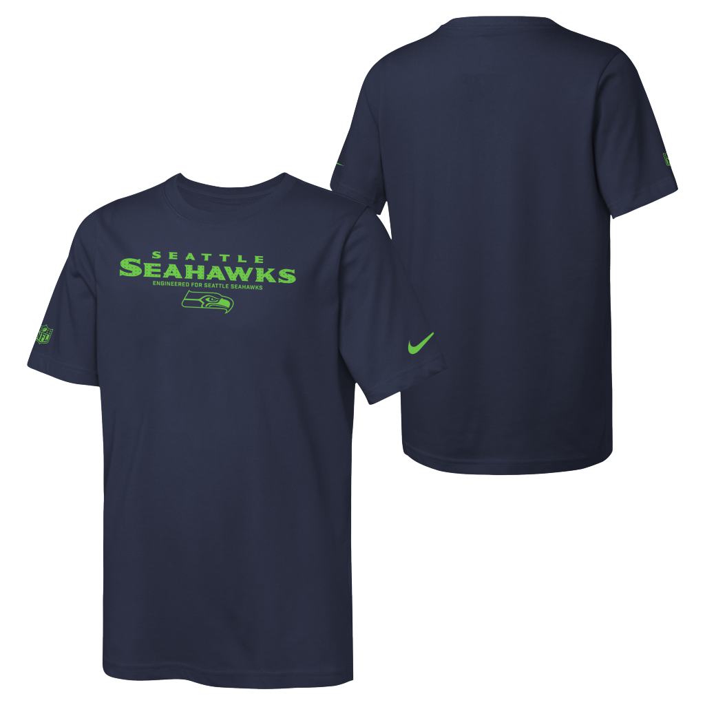 NFL Seattle Seahawks Youth Nike Team Issue T-Shirt - Navy