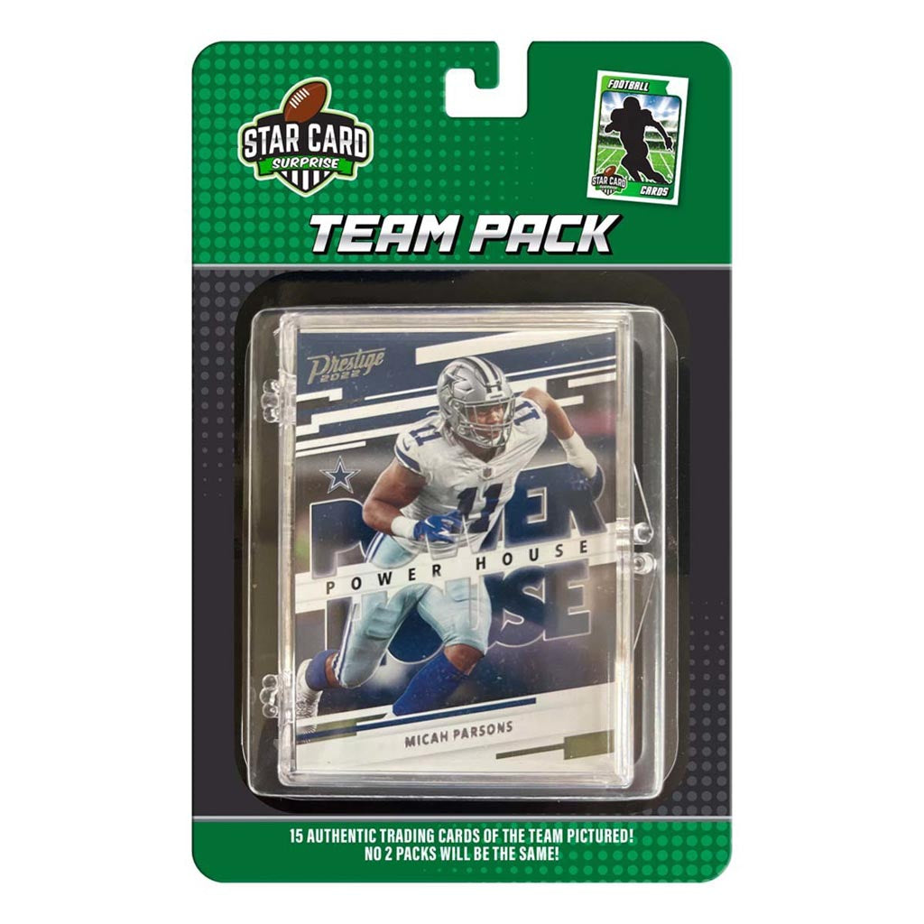 NFL Dallas Cowboys Star Card 15 Card Team Packs