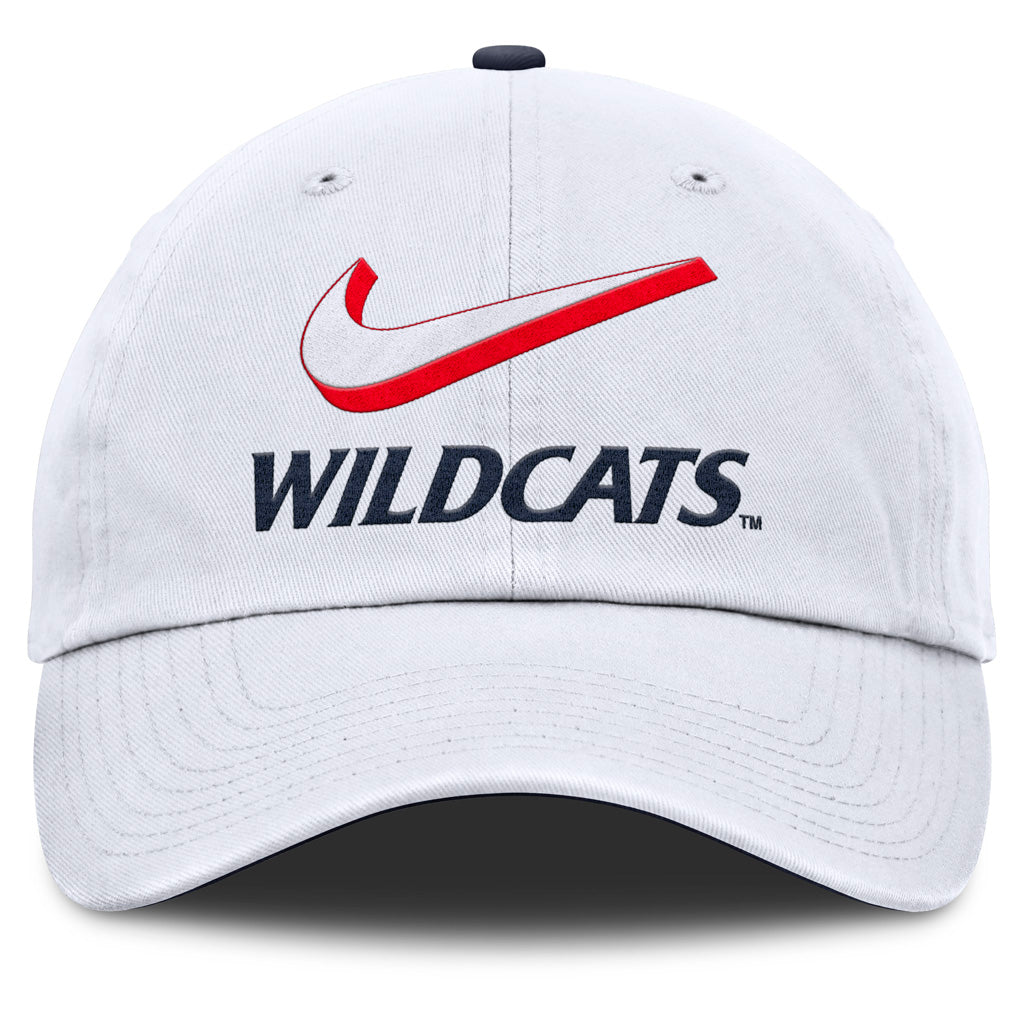NCAA Arizona Wildcats Nike Logo Script Slouch Adjustable - White