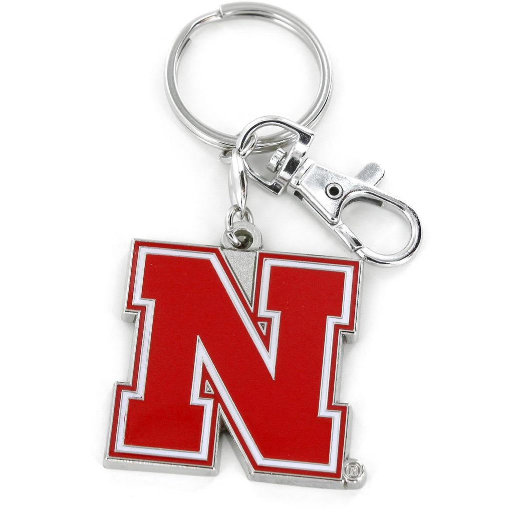 NCAA Nebraska Cornhuskers Aminco Logo Keychain - Red