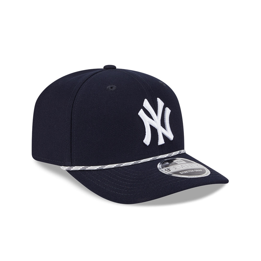 MLB New York Yankees New Era Multicolor Rope 9SEVENTY Stretch-Snapback Hat - Navy