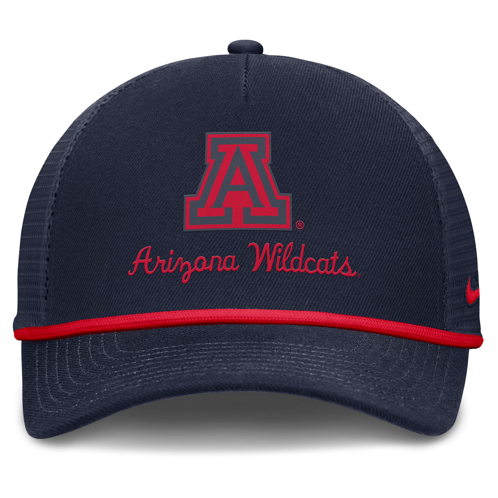 NCAA Arizona Wildcats Nike Academic Rope Snapback Trucker Hat - Navy