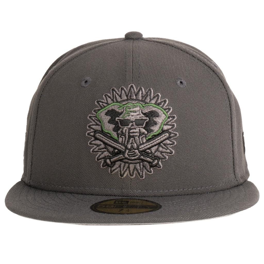 MLB Oakland Athletics New Era Tonal Graphite 59FIFTY Fitted Hat - Graphite