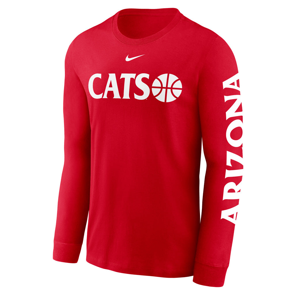 NCAA Arizona Wildcats Nike Basketball Essential Long Sleeve T-Shirt - Red