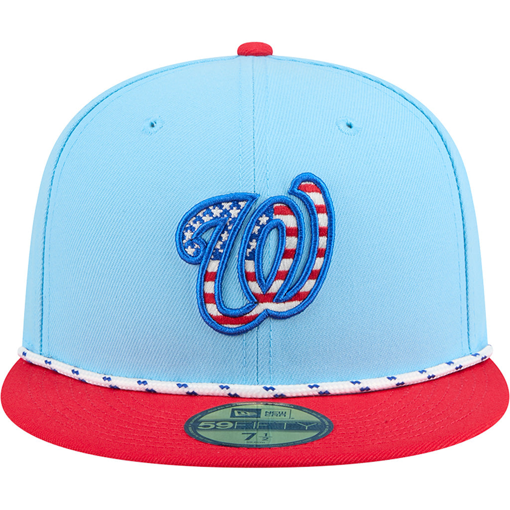 MLB Washington Nationals New Era 2025 4th of July 59FIFTY Fitted Hat - Blue