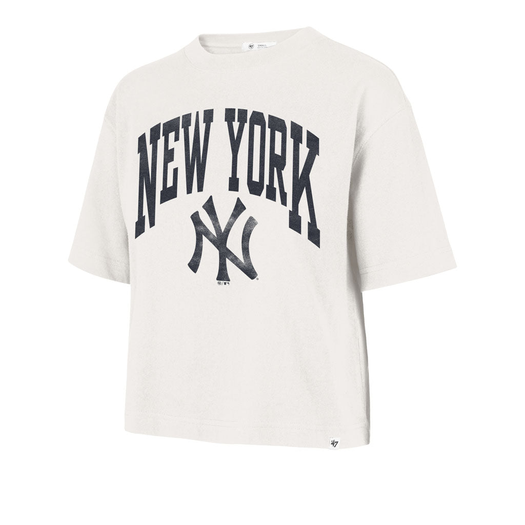 MLB New York Yankees Women's '47 Shale City T-Shirt - Sand