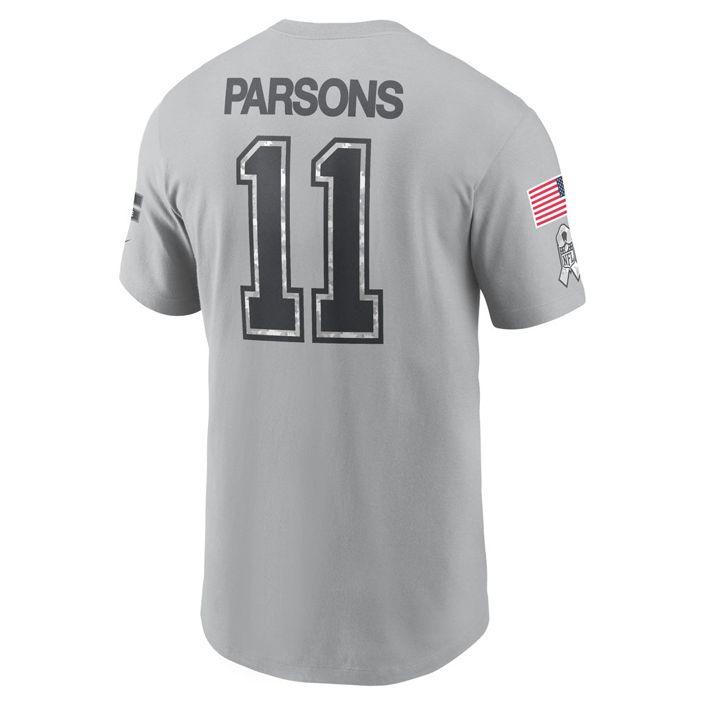 NFL Dallas Cowboys Micah Parsons Nike 2024 Salute to Service Name & Number Short Sleeve T-Shirt