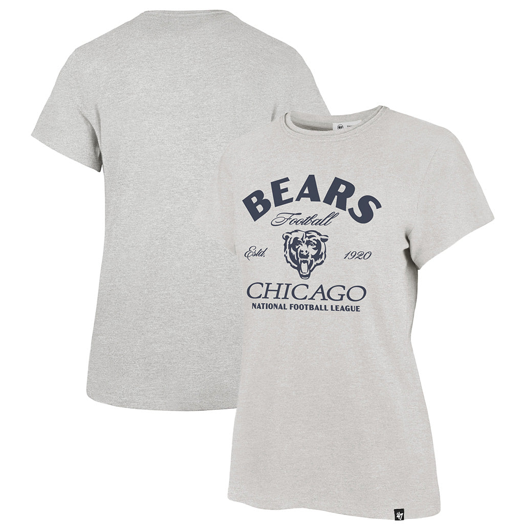 NFL Chicago Bears Women's '47 Break Free Frankie T-Shirt - Gray