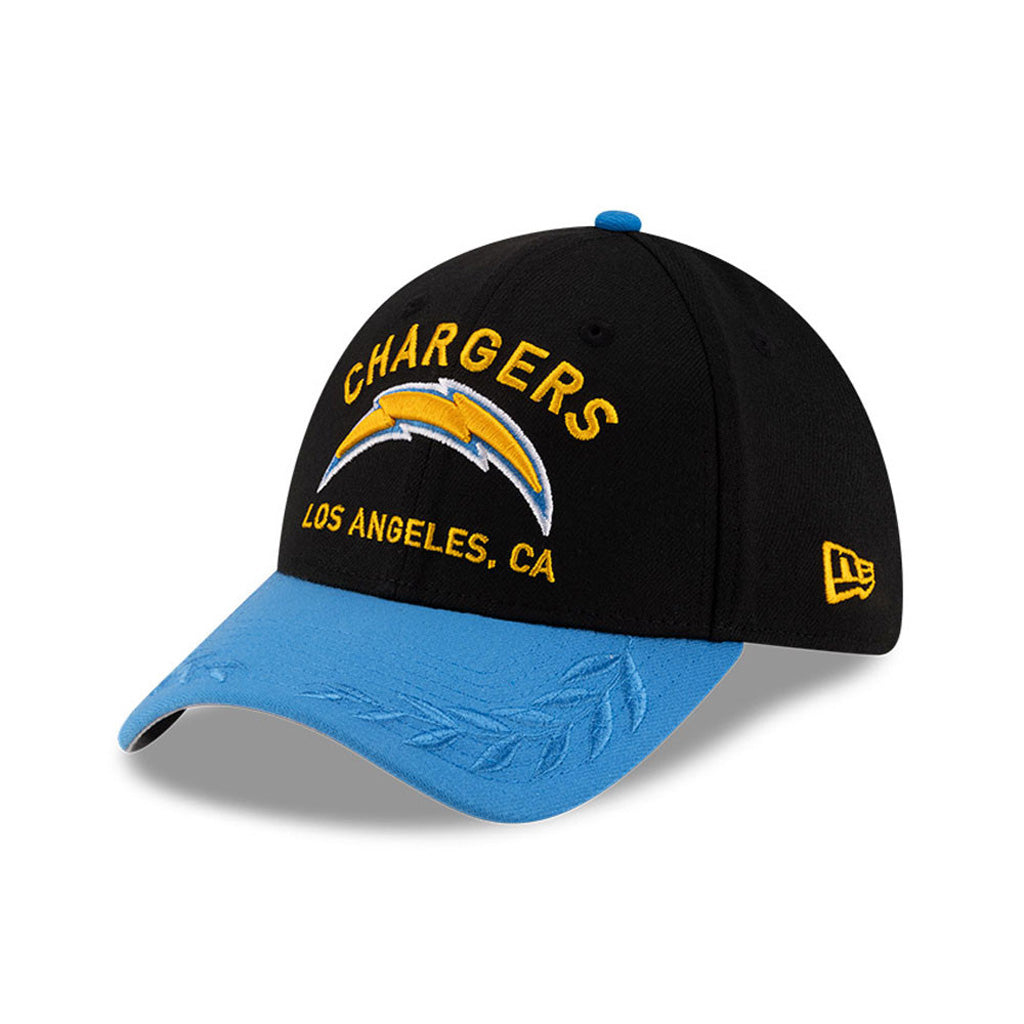 NFL Los Angeles Chargers New Era 2025 Draft 39THIRTY Flex Fit Hat - Black