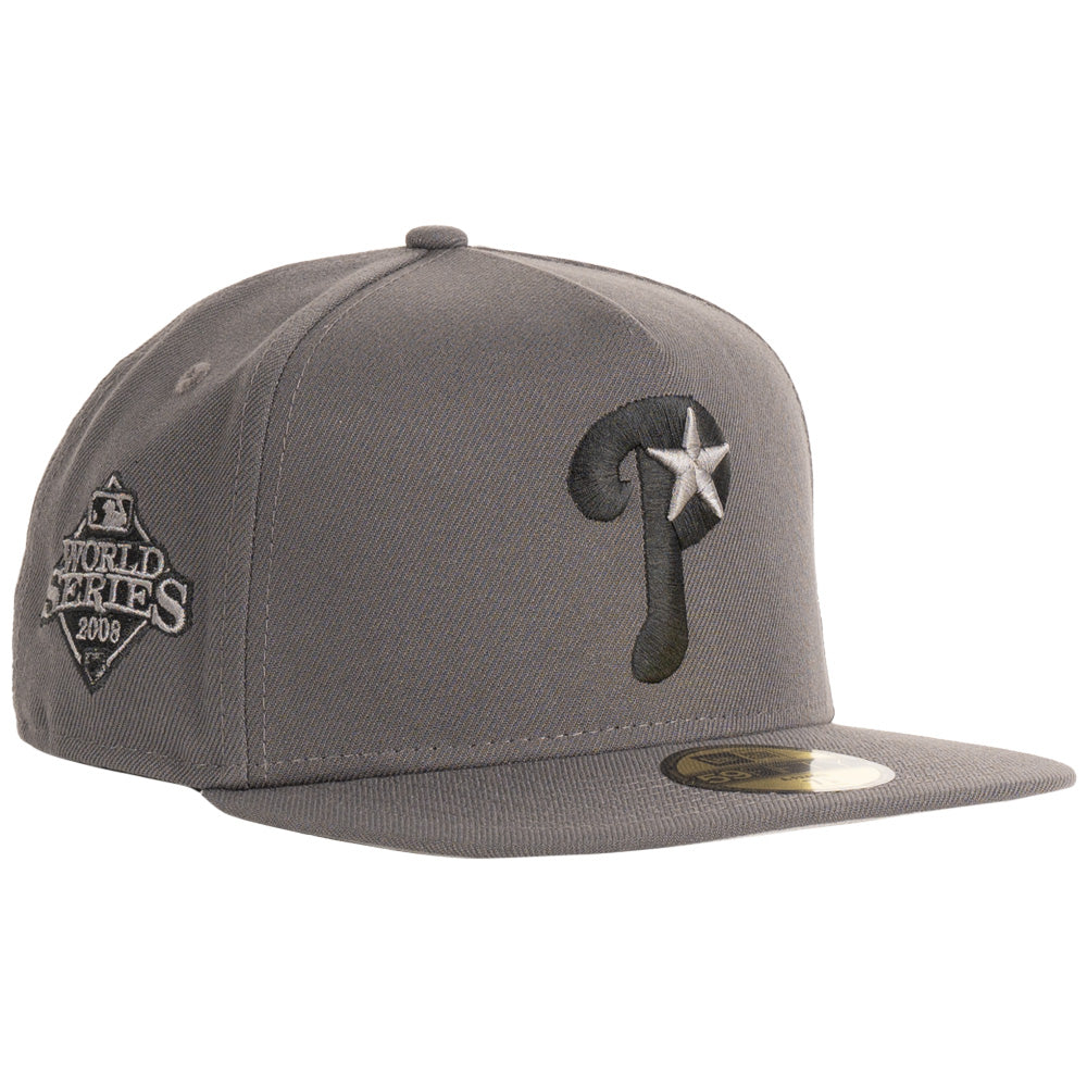 MLB Philadelphia Phillies New Era Carbon A-Frame 59FIFTY Fitted Hat