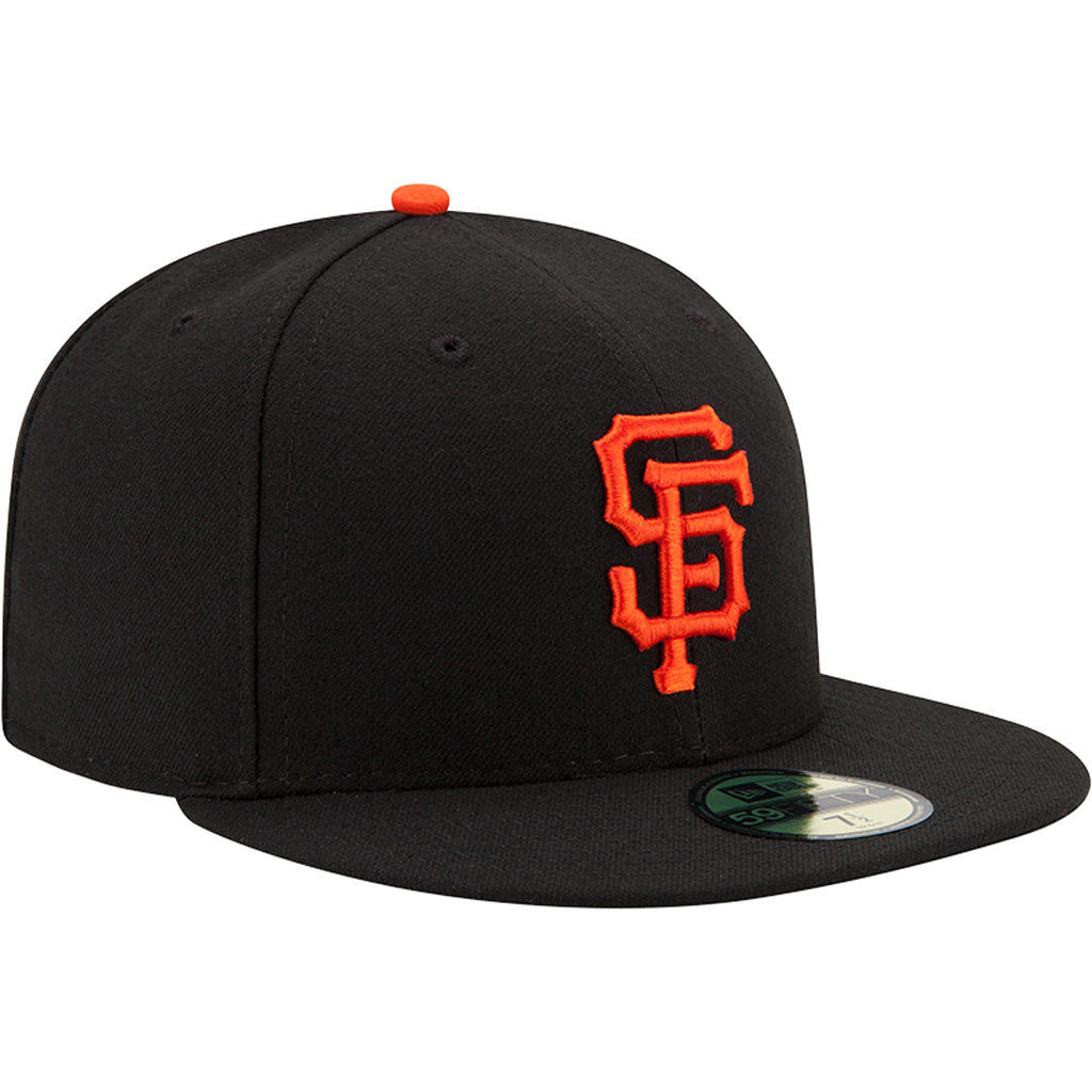 MLB San Francisco Giants Youth New Era Home Authentic Collection 59FIFTY Fitted Hat - Black