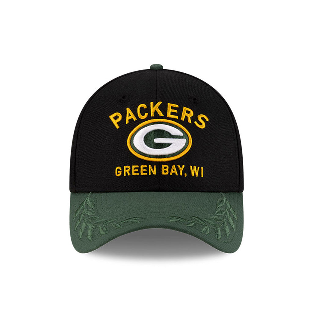 NFL Green Bay Packers New Era 2025 Draft 39THIRTY Flex Fit Hat - Black