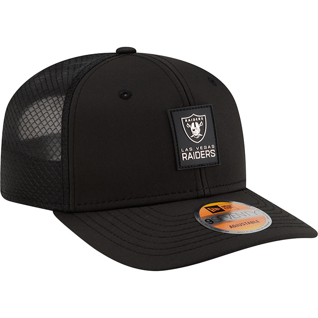 NFL Las Vegas Raiders New Era 2025 Sideline 9SEVENTY Stretch-Snapback Hat - Black