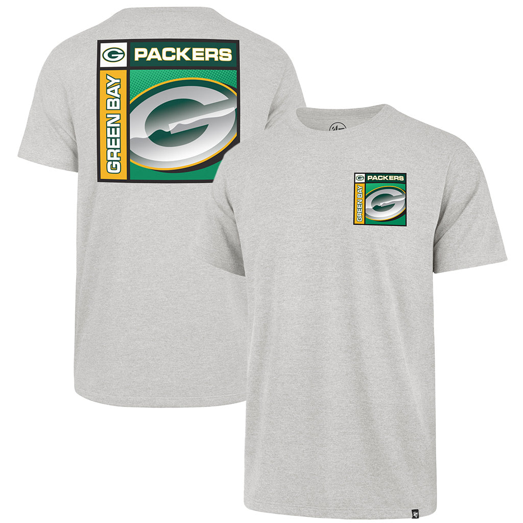 NFL Green Bay Packers '47 Chrome Plate Franklin T-Shirt - Gray