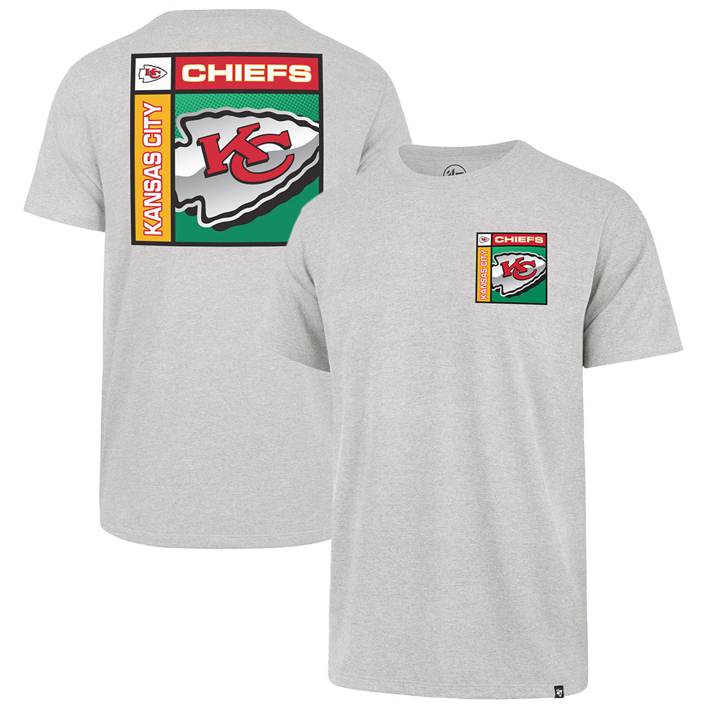 NFL Kansas City Chiefs '47 Chrome Plate Franklin T-Shirt - Gray