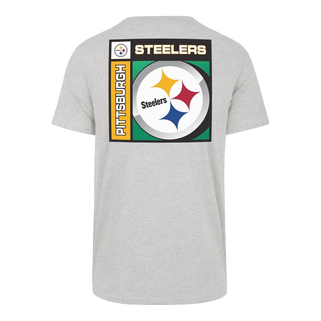 NFL Pittsburgh Steelers '47 Chrome Plate Franklin T-Shirt - Gray