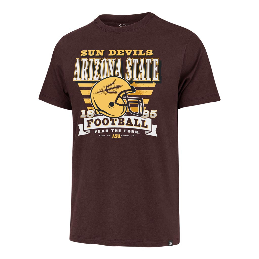 NCAA Arizona State Sun Devils '47 Stripe Splash Franklin T-Shirt - Maroon