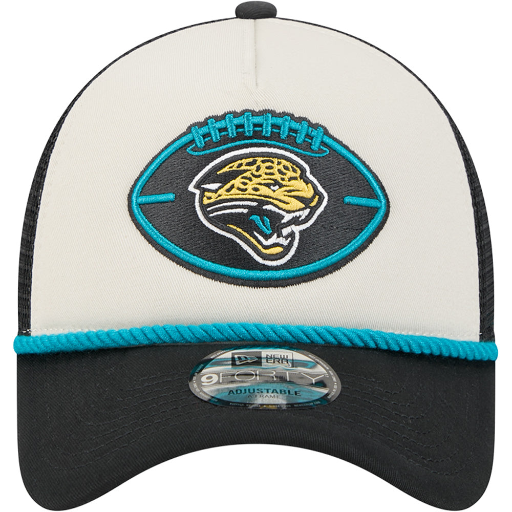 NFL Jacksonville Jaguars 2024/25 Sideline Historic A-Frame 9FORTY Snapback Hat
