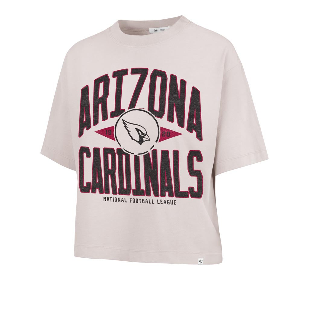 NFL Arizona Cardinals Women's '47 Windthrow Ravine Crop Top T-Shirt - Tan