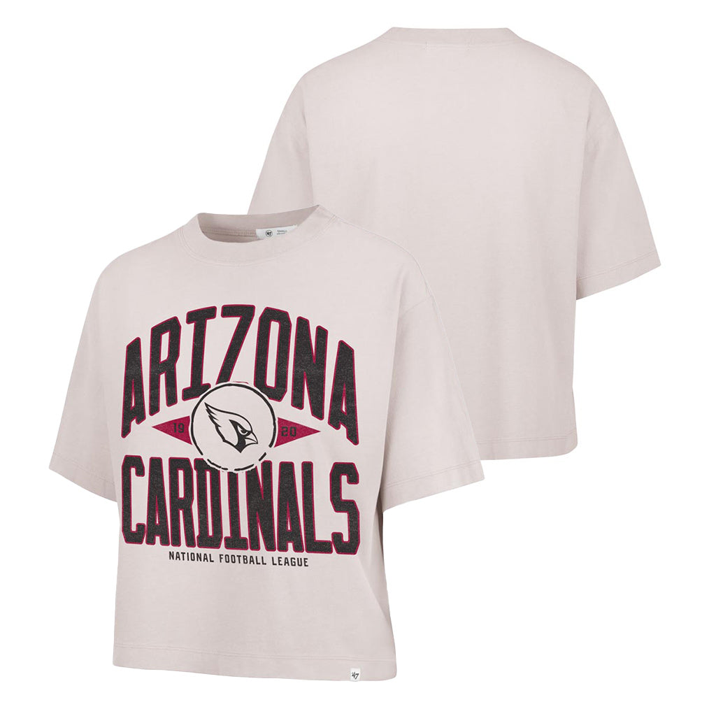 NFL Arizona Cardinals Women's '47 Windthrow Ravine Crop Top T-Shirt - Tan