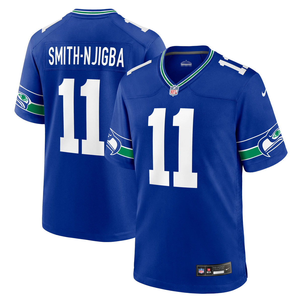 NFL Seattle Seahawks Jaxon Smith-Njigba Nike Alternate Game Jersey- Blue