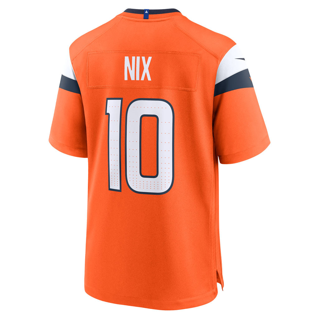 NFL Denver Broncos Bo Nix Nike Home Game Jersey - Orange