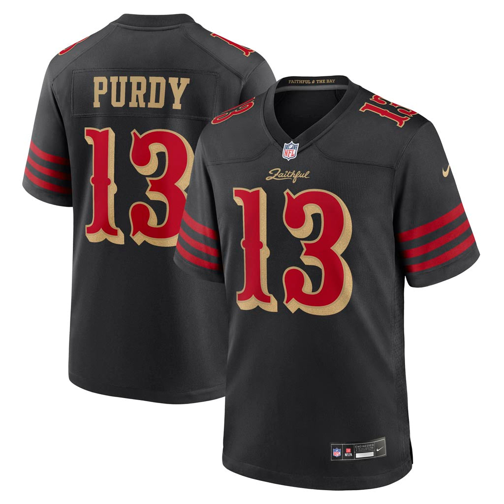 NFL San Francisco 49ers Brock Purdy Nike Rivalries Game Jersey - Black