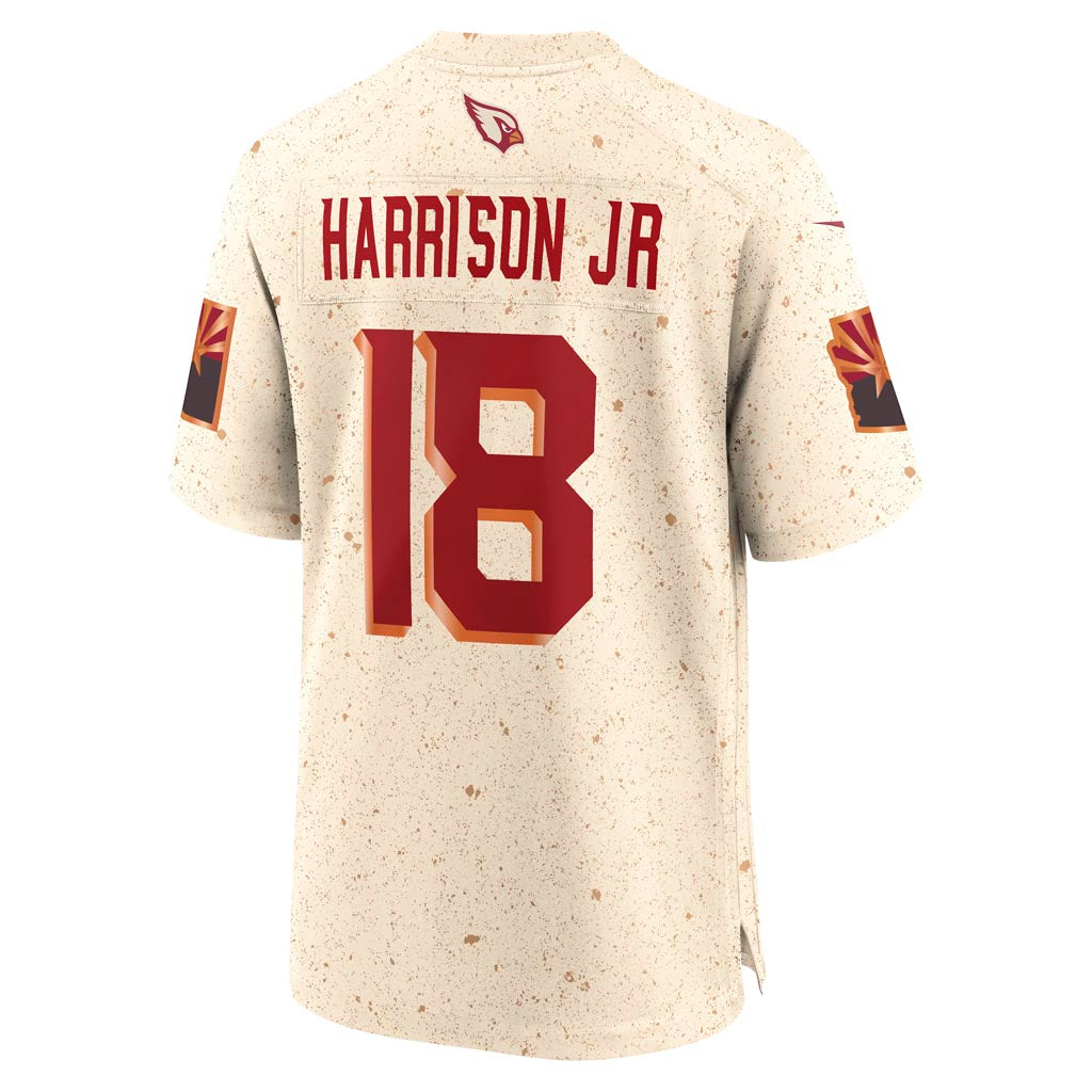 NFL Arizona Cardinals Marvin Harrison Jr. Nike Rivalries Game Jersey - Tan