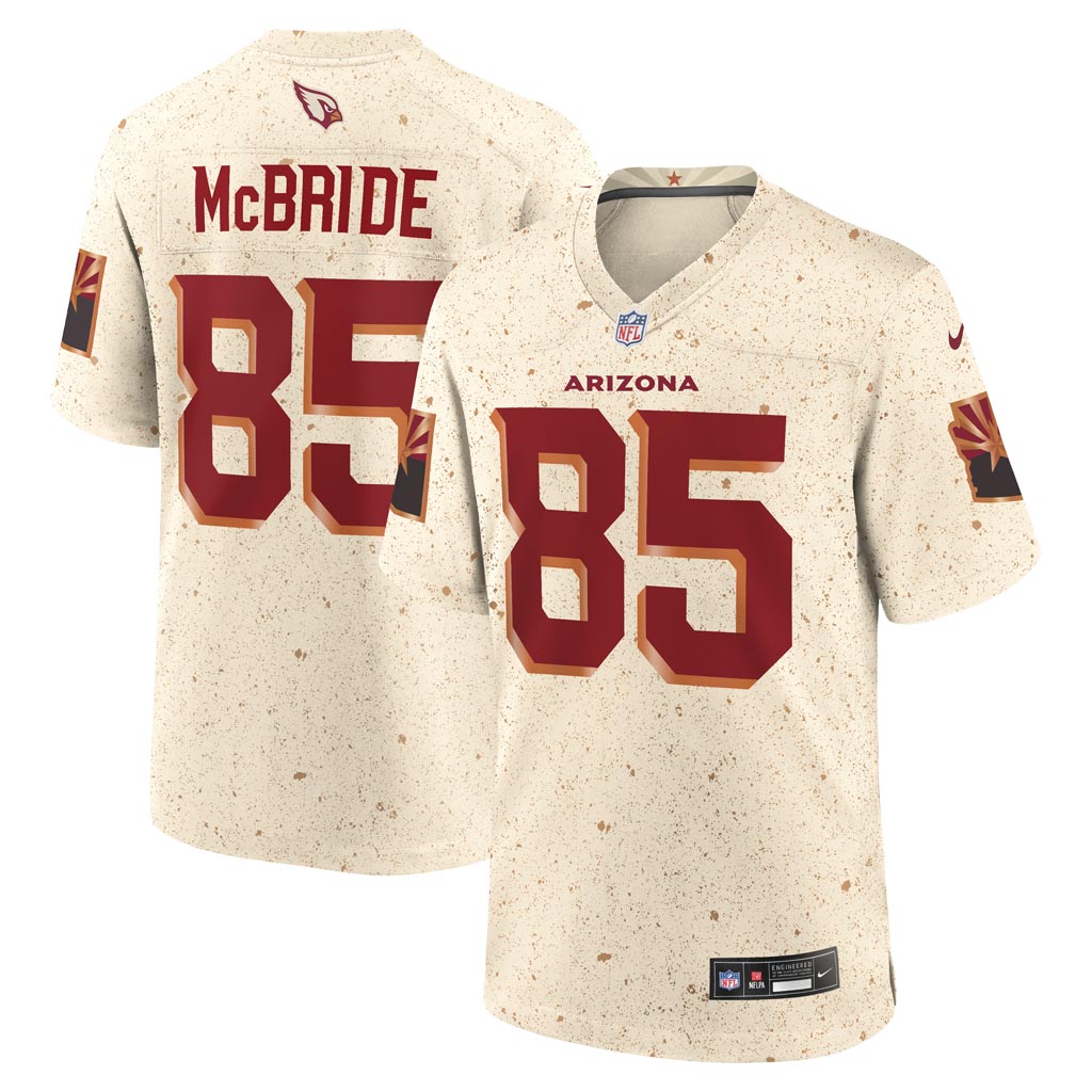NFL Arizona Cardinals Trey McBride Nike Rivalries Game Jersey - Tan