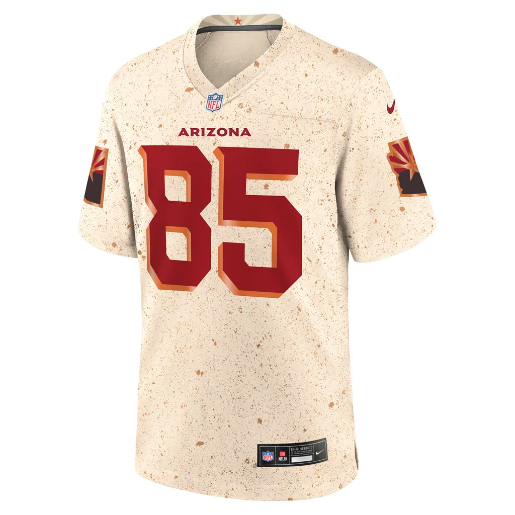 NFL Arizona Cardinals Trey McBride Nike Rivalries Game Jersey - Tan