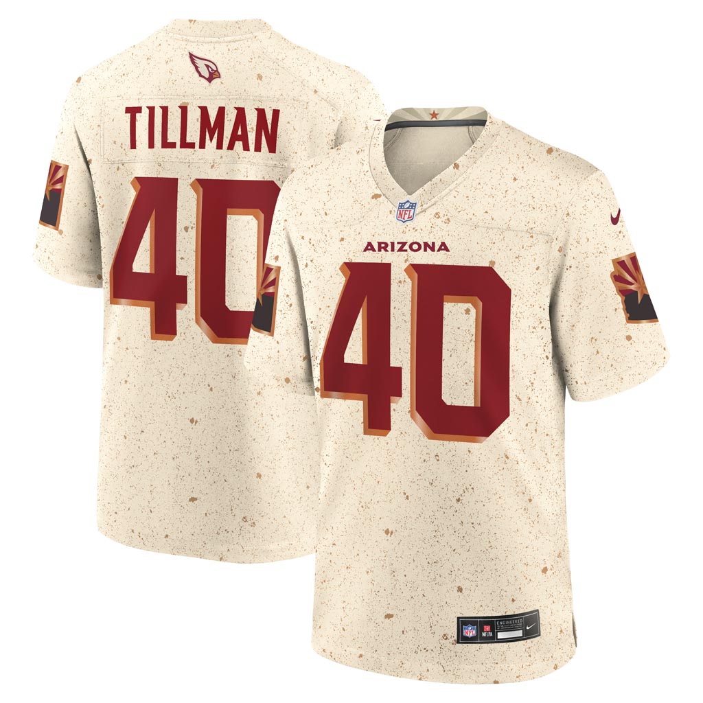 NFL Arizona Cardinals Pat Tillman Nike Rivalries Game Jersey - Tan