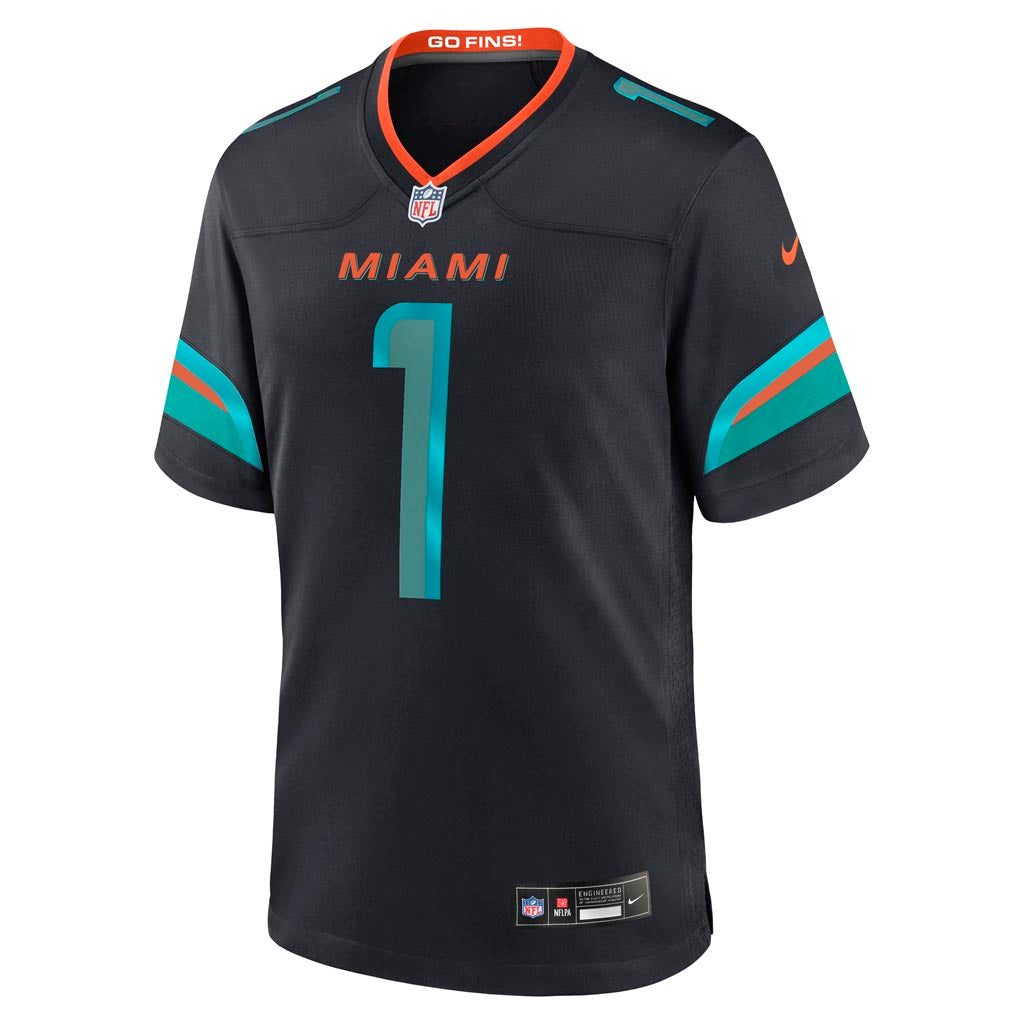 NFL Miami Dolphins Tua Tagovailoa Nike Rivalries Game Jersey - Navy