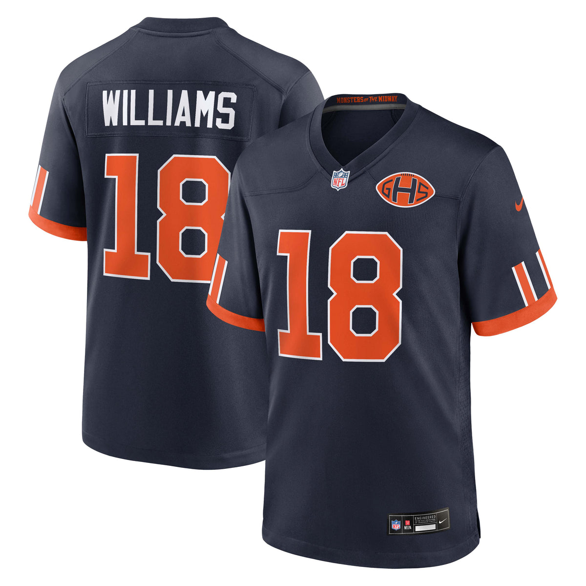 NFL Chicago Bears Caleb Williams Nike 2026 Rivalry Game Jersey- Navy