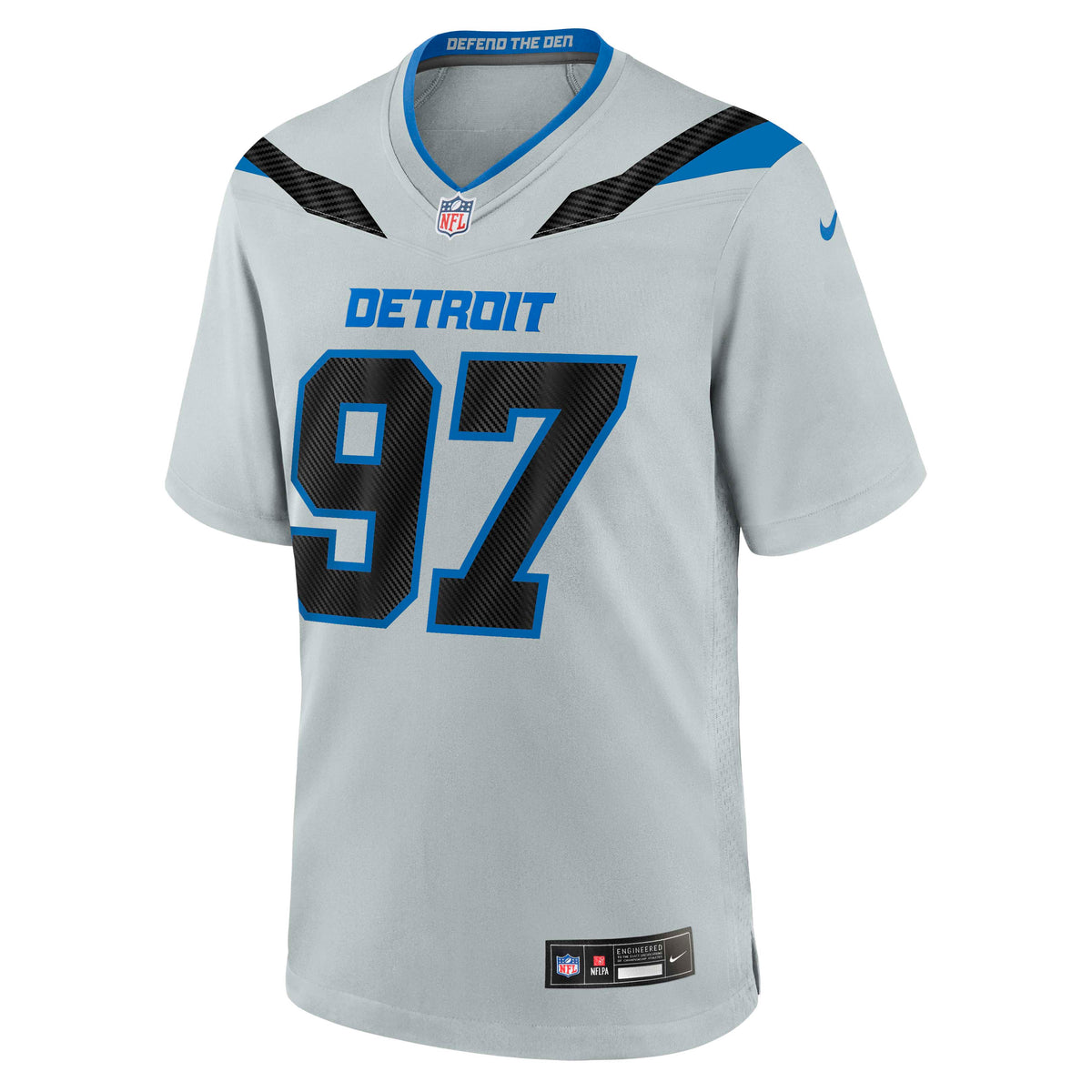 NFL Detroit Lions Aiden Hutchinson Nike 2026 Rivalry Game Jersey- Silver
