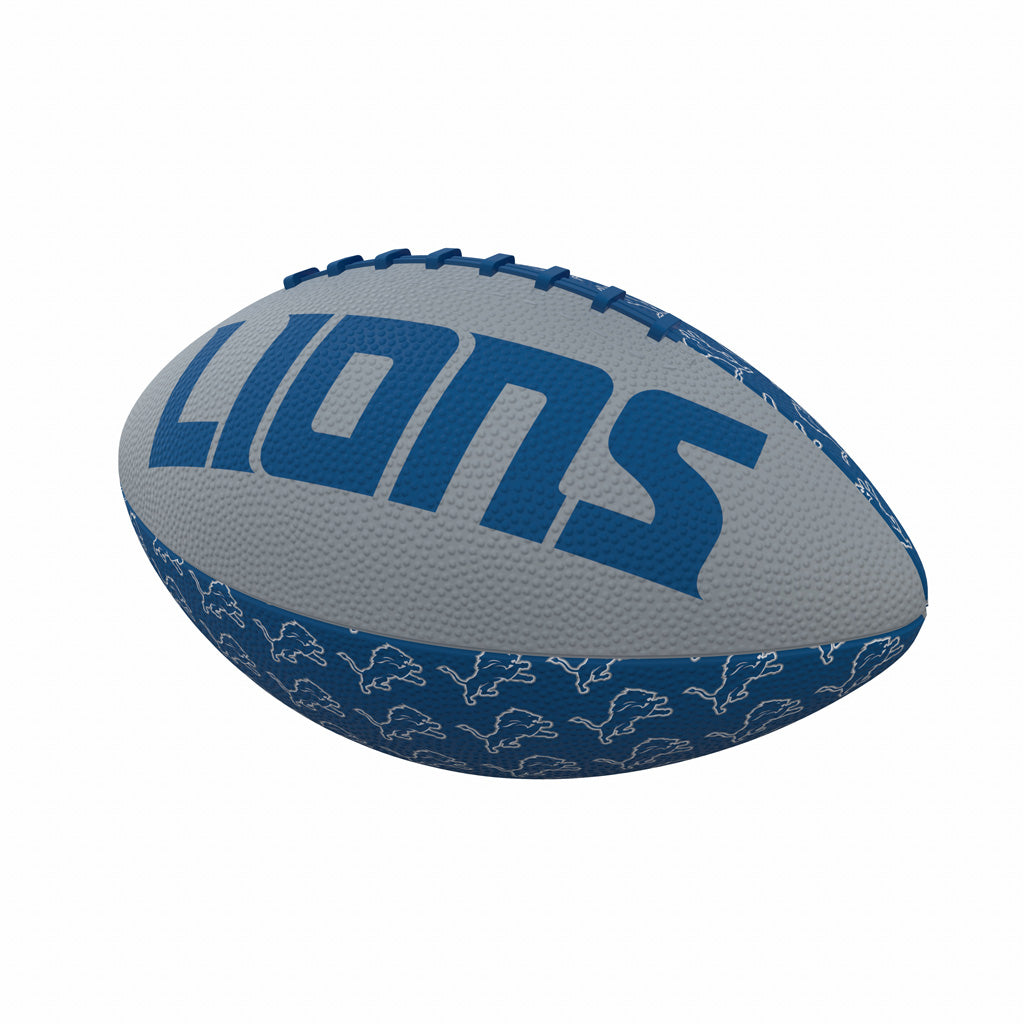 NFL Detroit Lions Logo Brands Mini Rubber Football