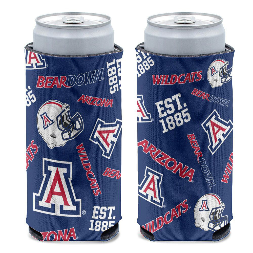 NCAA Arizona Wildcats WinCraft 12oz Scatterprint Can Cooler