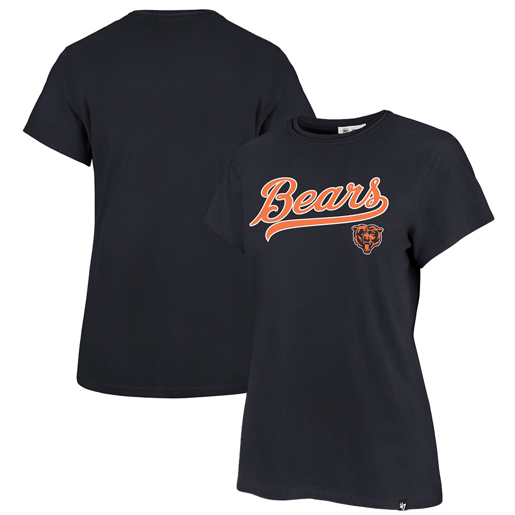 NFL Chicago Bears Women's '47 Tail Sweep Frankie T-Shirt - Navy