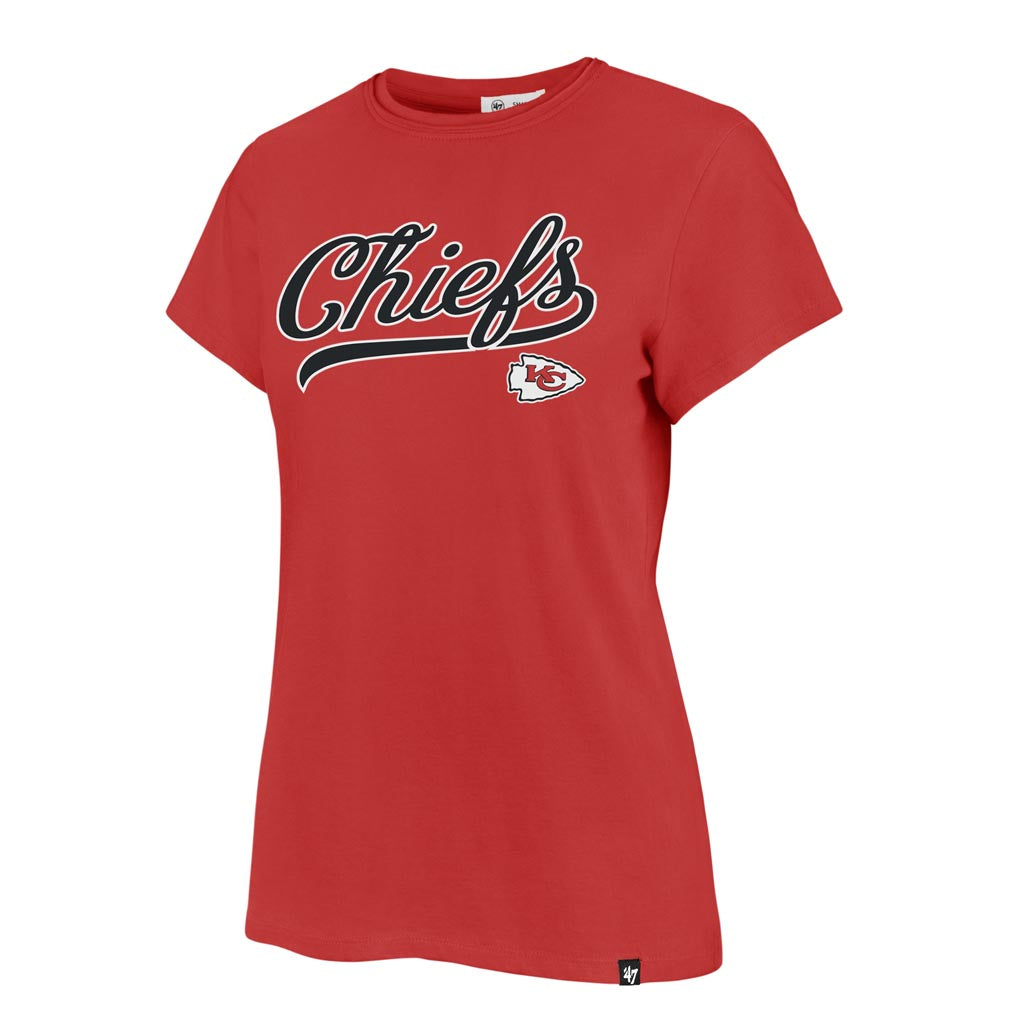 NFL Kansas City Chiefs Women's '47 Tail Sweep Frankie T-Shirt - Red