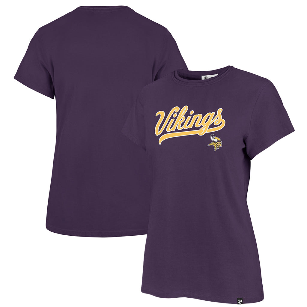 NFL Minnesota Vikings Women's '47 Tail Sweep Frankie T-Shirt - Purple