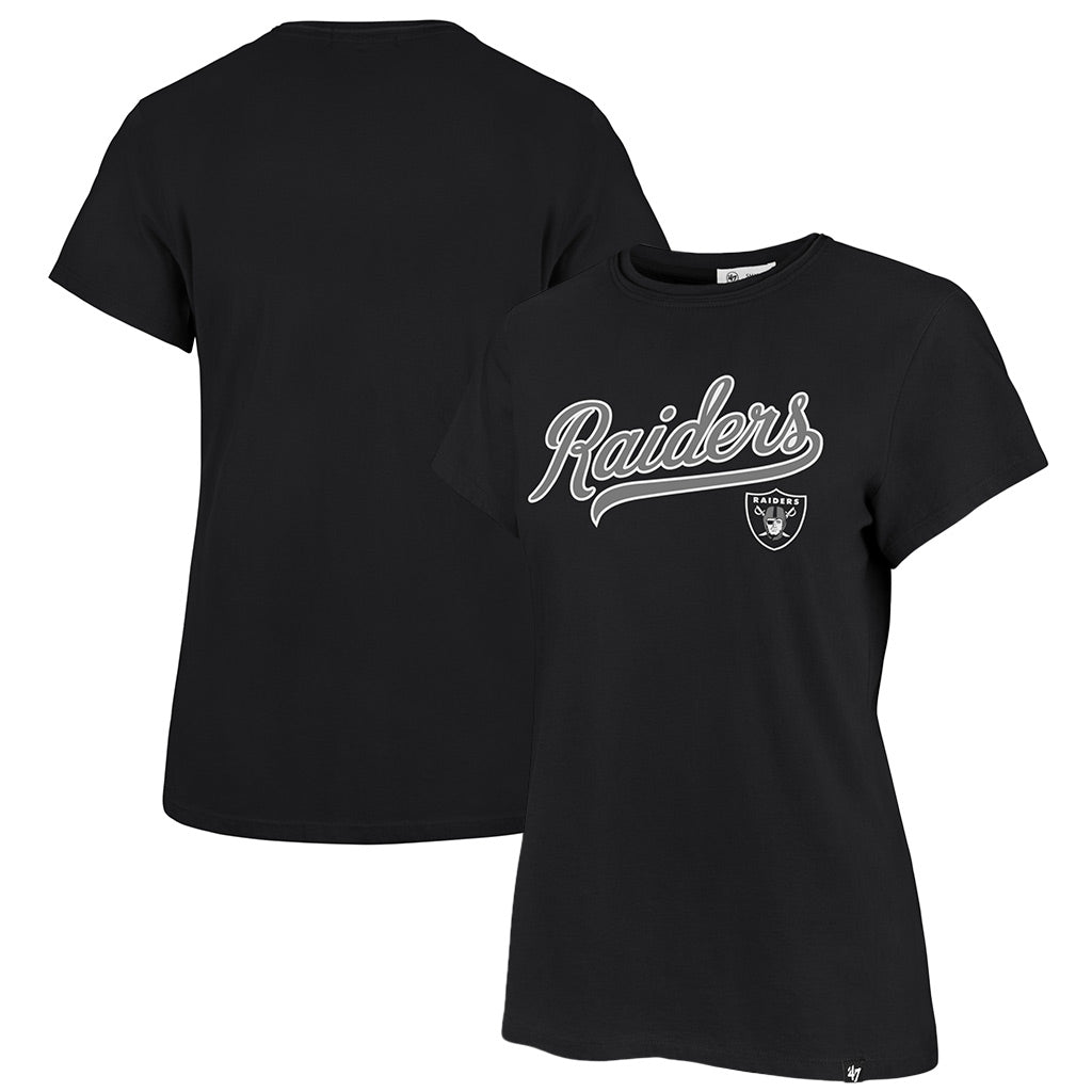 NFL Las Vegas Raiders Women's '47 Tail Sweep Frankie T-Shirt - Black